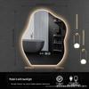 Irregular Shape LED Vanity Mirror: Wall-Mounted, Luminous, Smart Cloud Bedroom Makeup Mirror with Lights