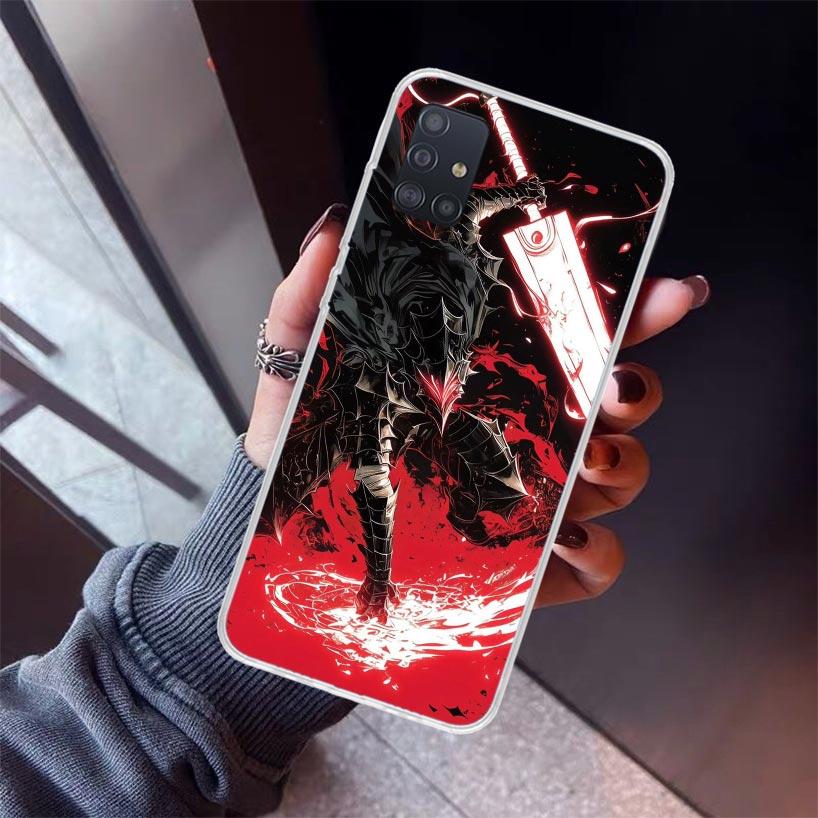 

G-Guts B-Berserks Anime Phone Case For Samsung Galaxy A12 A52S A42 A32 A22 A51 A50 Note 20 Ultra 10 S10 Plus A71 A70 A31 A30 A10 Samsung S10 Plus