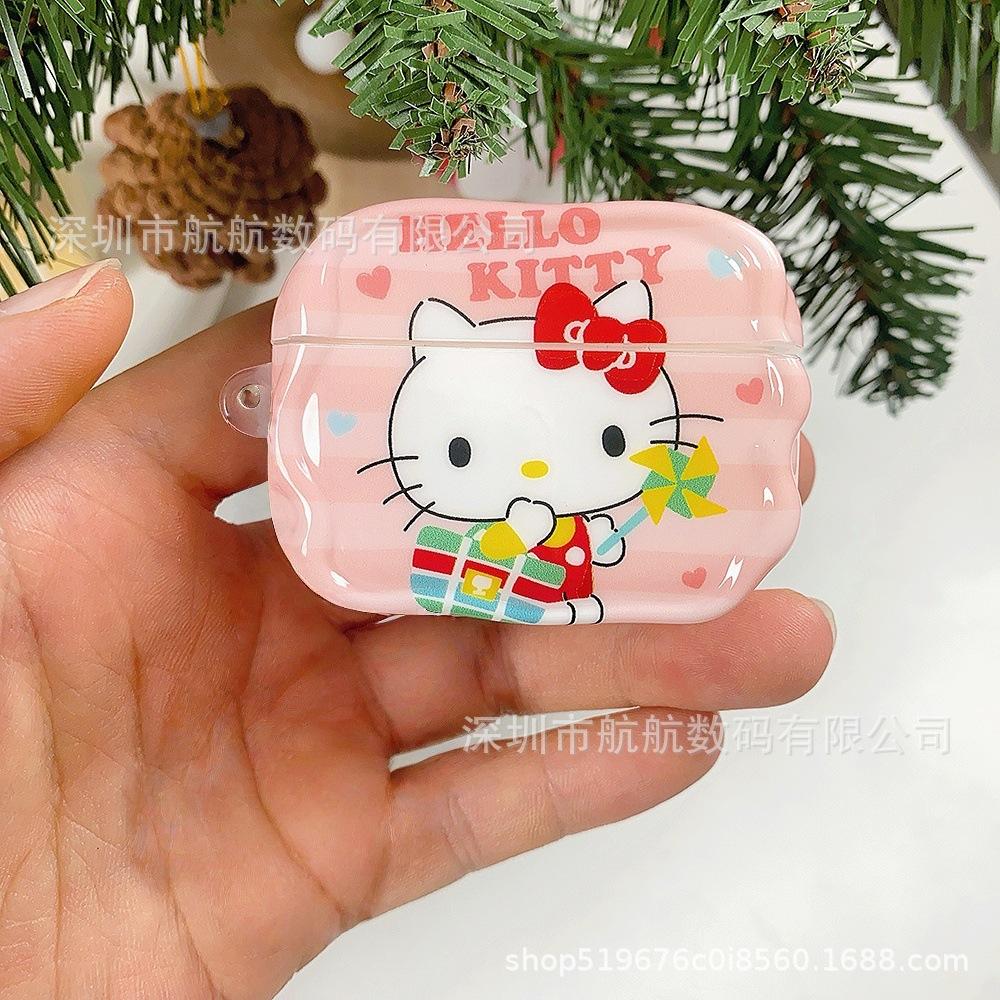 Pink windmill kitty suitable for AirPods 1 generation protective cover AirPods pro1 apple earmuffs 1 generation 1 generation pro