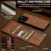 Detachable Wallet Case For iPhone 16 Pro Max 15 14 Plus 13 12 11 XS XR X 7 8 SE 2022 2020 2024 For MagSafe Cards Holder Cover