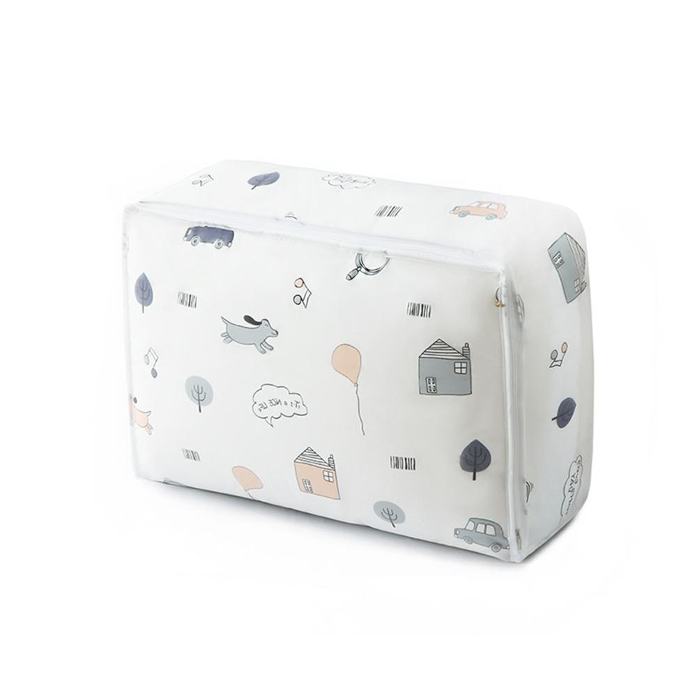 

1 шт. Пева Принт Водонепроницаемая и Пыленепроницаемая Сумка для Хранения Одеял, Складная и Легко Упорядочиваемая, Одеяла, Одежда, Постельное белье 55x36x20cm