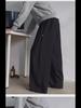 Men's Gray Heavyweight Wide-Leg Sweatpants: Spring/Autumn Casual Drape with American High-Street Vibe