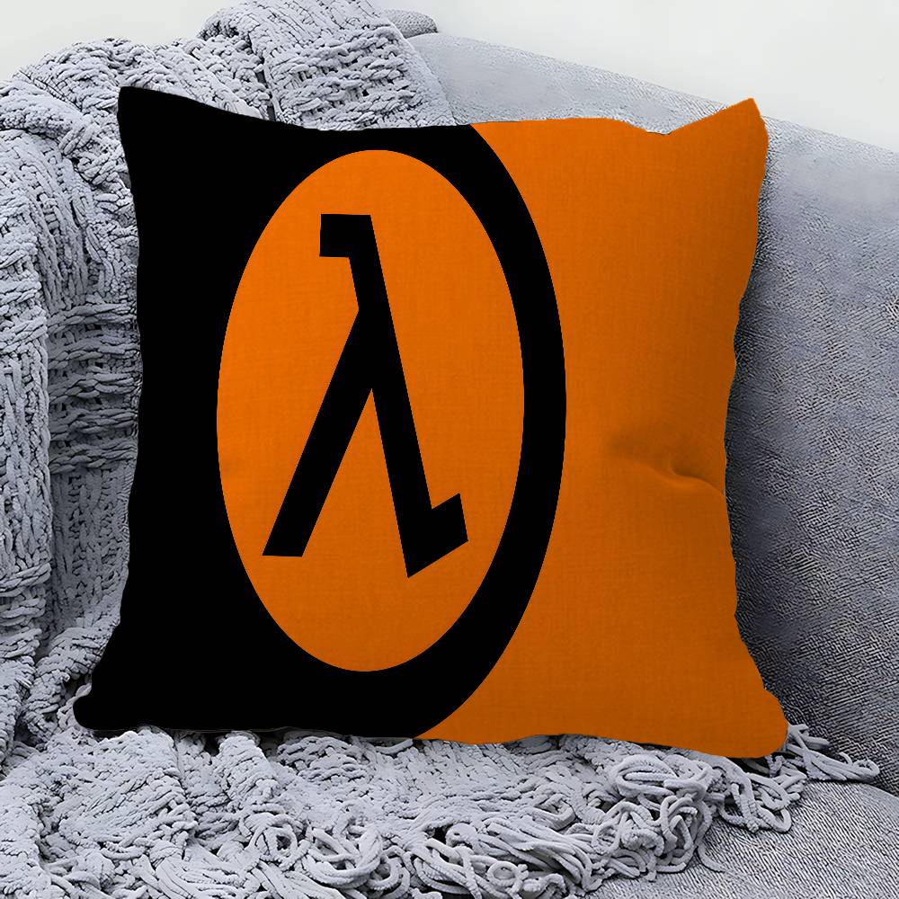 Game HHalf Life Decorative Room Aesthetics Pillow Case Home Decor Bedroom Sofa Bed Couch Pillow Cover x