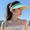 Breathable Summer Empty Top Cap Hair Hoop Style Sun Protection Hats Large Brim Sun Hat  Outdoor