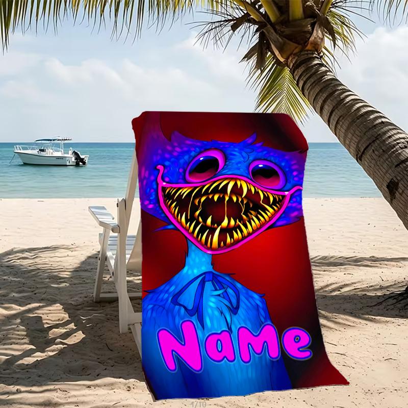 Customizable personalized beach towels Poppy Playtime themed designs.Suitable for the beach, yoga, sports;ideal as beach accessories
