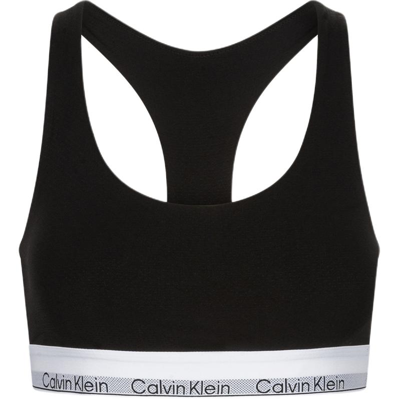 

Calvin Klein Logo Color Block Round Neck Bra Women underwear Black 000QF7969E-UB1 S