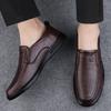 Leather Business Shoes Men Luxury Brand Mens Comfortable Loafers Handmade Men Casual Shoes New All-match Flats for Men