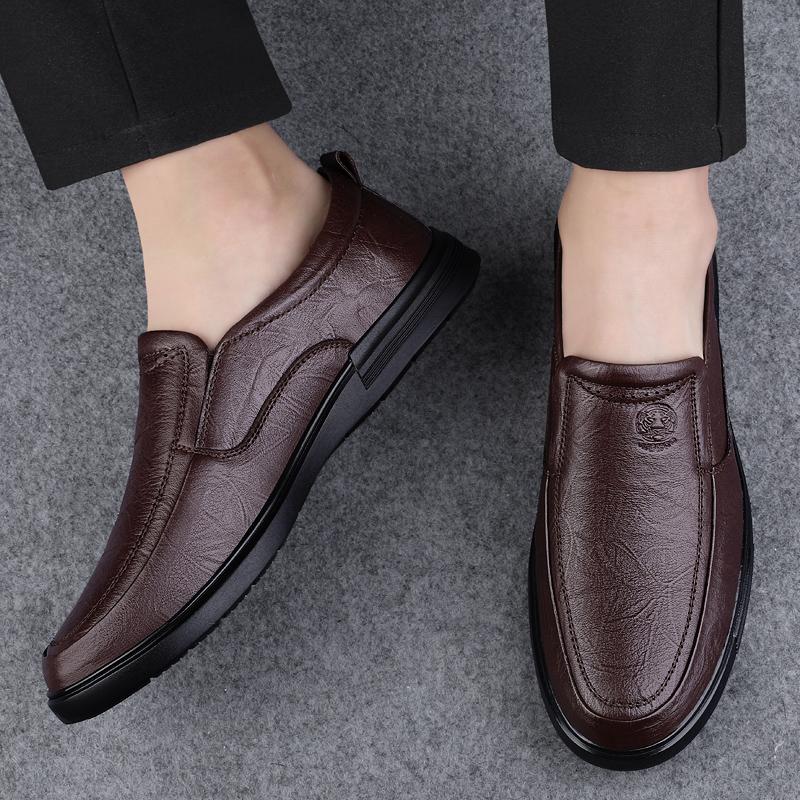 Leather Business Shoes Men Luxury Brand Mens Comfortable Loafers Handmade Men Casual Shoes New All-match Flats for Men