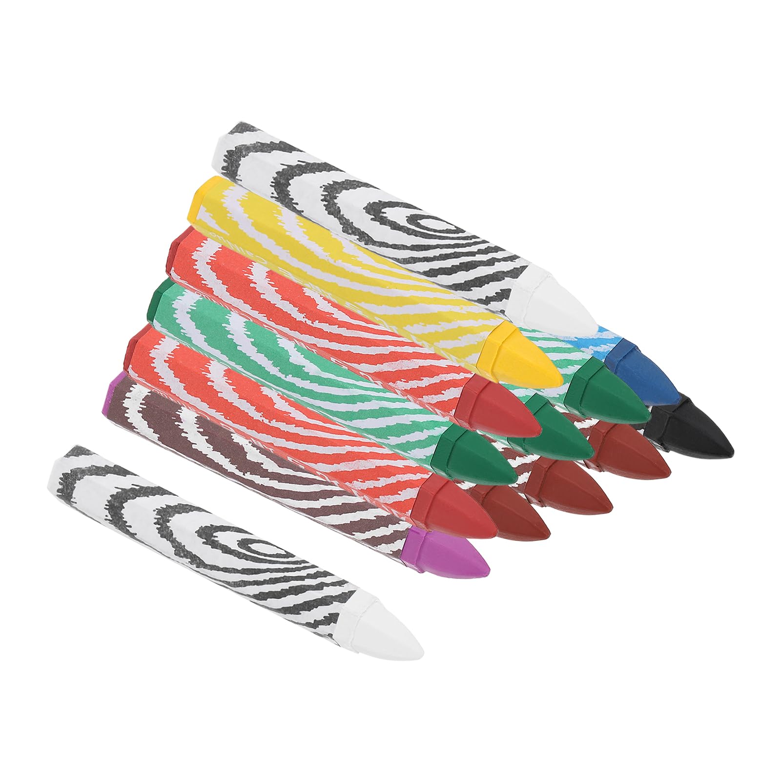 

PATIKIL Маркер для дерева 24 шт. Шестигранный восковой маркер для шин Рисовальные мелки для разноцветных мелков, 4,1 x0,6 Дерево, Стекло, Керамика, Картон, Ткань, Камень,