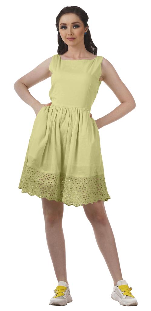 Moomaya Womens Vintage Style Lace Dress Solid Women Casual Summer Mini Dress