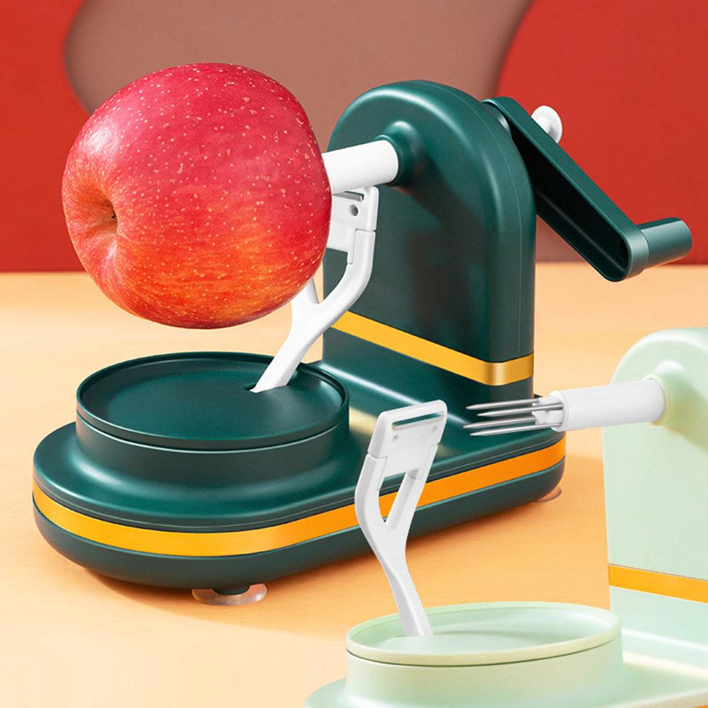 Manual Apple Peeler Multifunctional with Stainless Steel Blades Food Peeling Machine Bottom Suction Cup Safe for Kitchen Gadgets