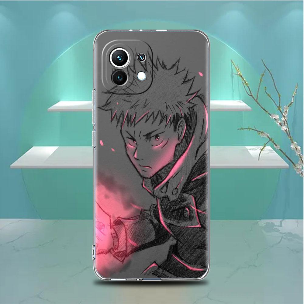 Przezroczyste Etui Do Xiaomi Mi Poco X3 NFC M3 Pro F3 F1 11 Lite 12 Note 10 11T 9T Przezroczysta Osłona Telefonu Jujutsu Kaisen