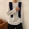 White Base Shirt for Autumn New Korean Style Women's Clothing Stylish Interior Solid Color Student Long Sleeved T-shirt Trendy
