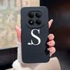 For Redmi Note 15 Pro 4G 5G Cases Simplicity 26 Letters Shockproof Liquid Silicone Cover For RedmiNote15 RedmiNote15Pro Fundas