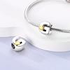 925 Silver A- Z Alphabet Charms Bead DIY LOVE Letter With Heart Dangle Fit Bracelet Jewelry Gift
