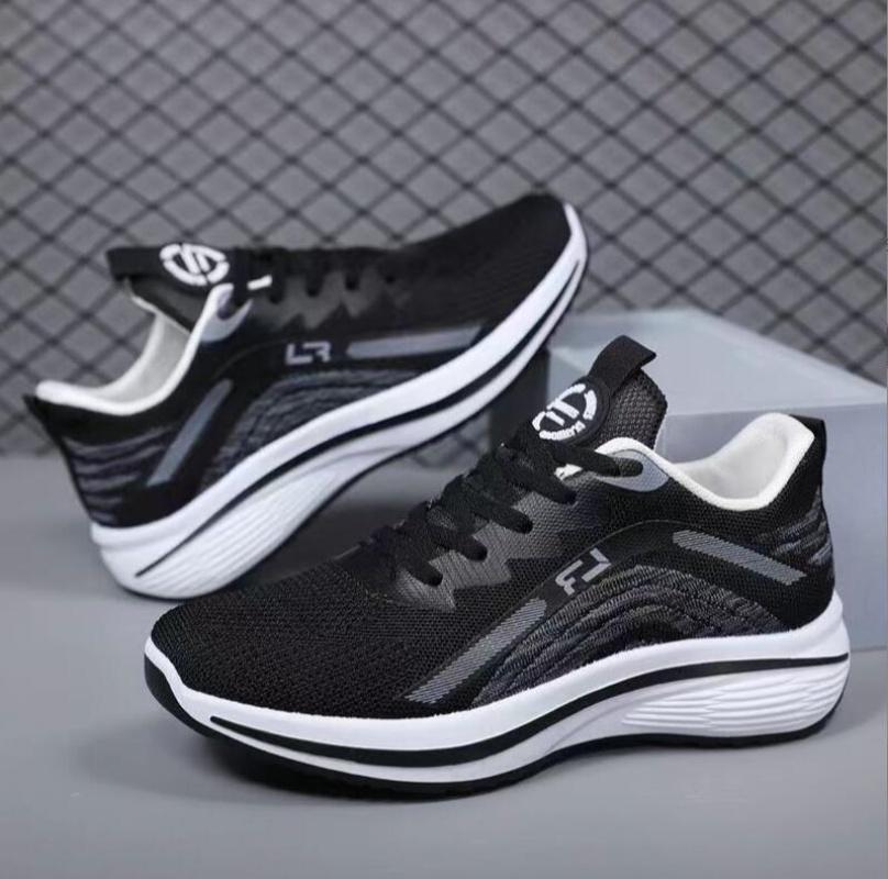 Flying Woven Breathable Mesh Surface Breathable Comfortable Cloth Shoes Casual Men's Fashion All-match Sneakers Men's Shoes