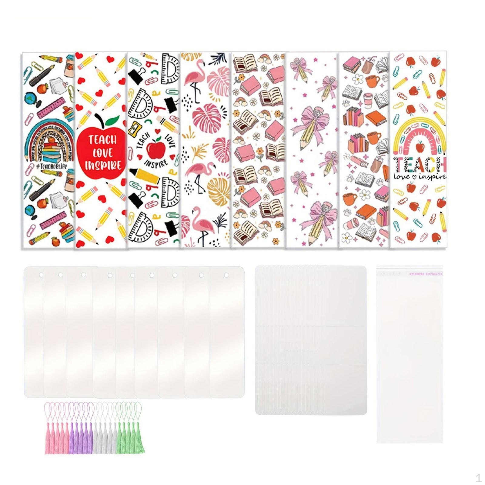 

Акриловые закладки, закладки на страницы книг для поделок своими руками, прозрачная бирка для подарка на выпускной, прозрачная Style C