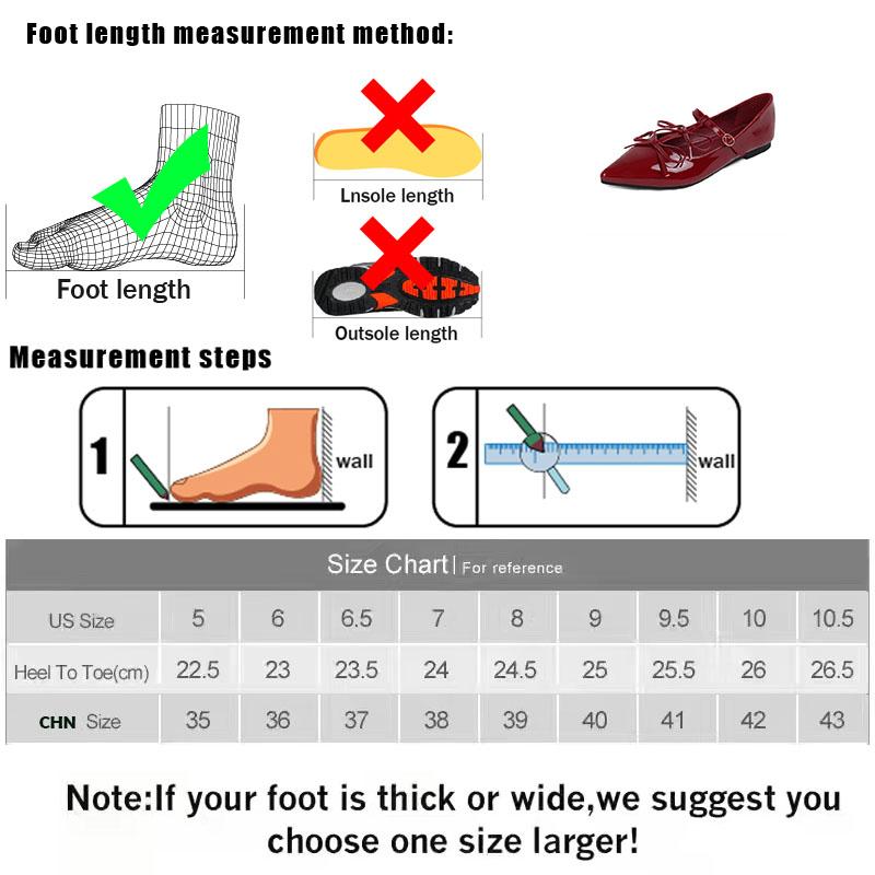 Fashion Red Footwear Fashion T-Strap Ladies Mary Janes Flats Shoes Pointed Toe Female Butterfly-Knot Shallow Flats Shoes For Women New