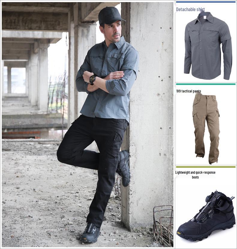 ESDY Quick Reaction Lightweight Tactical Hiking Boots with Automatic Knob Lacing.