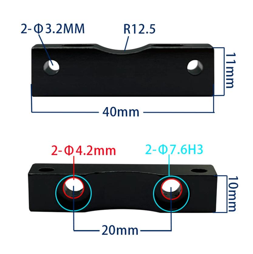 LINK CNC Z-axis Stepper Motor Mount for 3D Printers - Aluminum Alloy Bracket