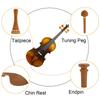 Wooden Color Violin Tailpiece Set Jujube Wood Violin Chin Rest  Violin Replacement