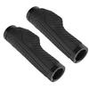 Mountain Bike Soft Handlebar Grips Bicycle Double Lock AntiSlip Rubber Handle Grips(Black )