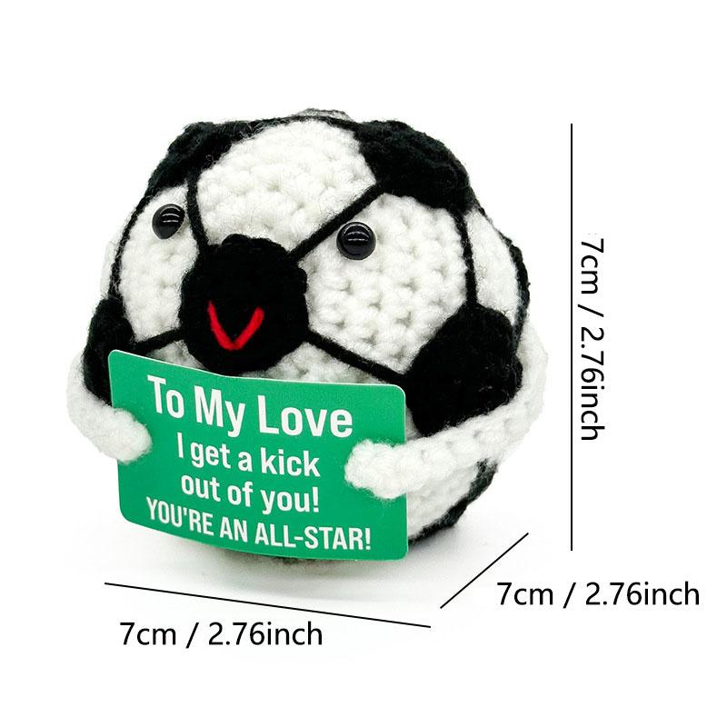 Lustig Positiv Baseball Umarmung Taschenumarmung Mini Handgemachte Gestrickte Puppe Niedliche Desktop Dekoration Geburtstagsfeiertagsgeschenk Heimdekoration