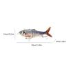 Automatische Swimbait Angelköder 13cm 4-Segment Mehrgelenkiger Köder Elektrischer Robotischer Angelköder Auto USB Wiederaufladbar Pesca