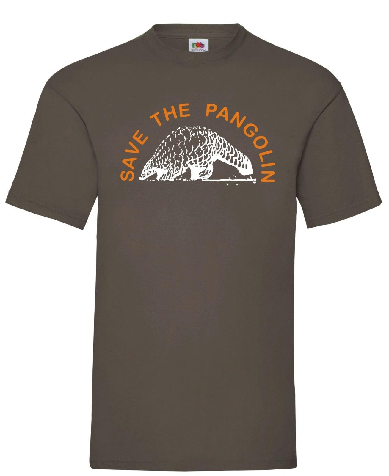 Pangolin Save The Pangolin Endangered Animal Armour Wildlife T shirt Cotton S