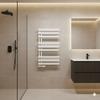 Luxrad Oval E Bathroom Radiator 86.2x50 Cm Bottom Connection White 341W