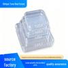 Square Transparent Multipurpose Plastic Storage Box: Ideal for Jewelry, Earphones, Powders, or Small Items.
