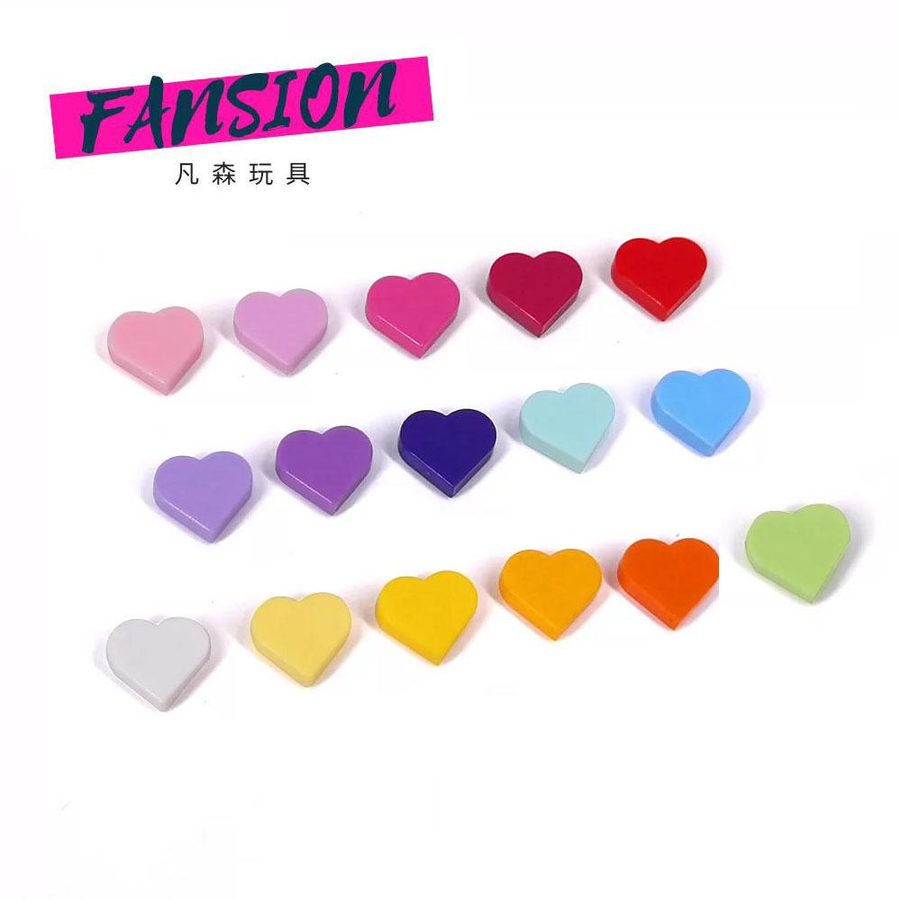 Yiran Toy Unisex Kids 100G/651Pcs 39739 Round 1X1 Heart Constructing Blocks Moc Love Plate Compatible Featuring Bricks Do-It-Yourself Children Toys Gift