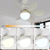 E26/E27 Fan LED Light Ceiling Fans with Lamp and Remote 30/40W Light Bulb Fan Dimmable Timed for Bedroom Kitchen Living Room