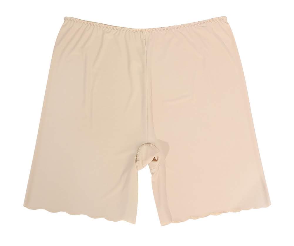 GOODS Plus Size 4XL Innerwear Length Wave [TOKYO MARKET] [PureAribon] Anti-Chafing Spats/Pettipants (Beige, 3/4 Pattern)