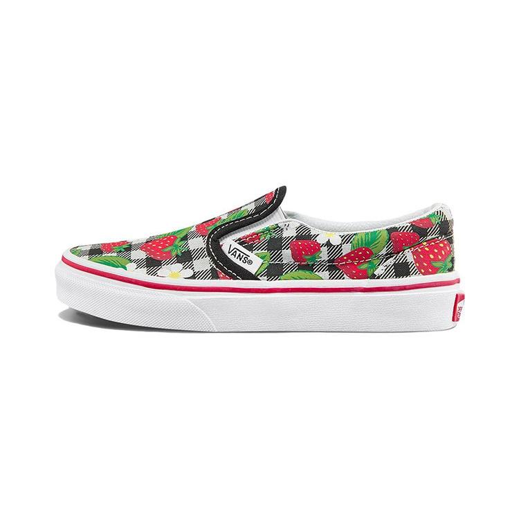 (PS) Vans Slip-On Printing Black White Red Kids VN0A7Q5GARU EU 34
