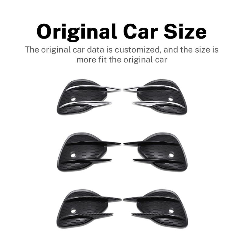 Carbon Fiber Abs Fog Light Cover for Mercedes-Benz GLC Class X254 GLC260 GLC300  2024 Front Bumper Splitter Grill Accessorie