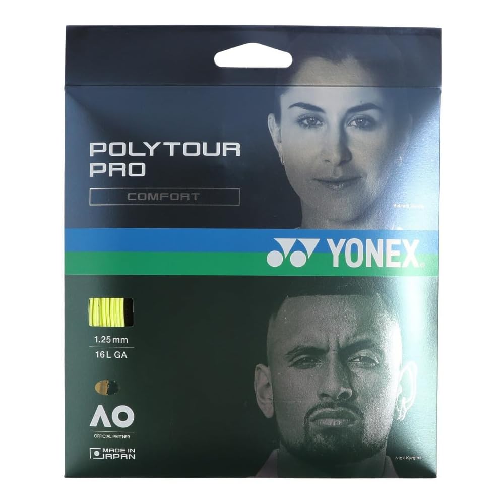 YONEX Poly Tour Pro 125 Tennis Strings 1.25mm Flash Yellow Generic Tennis Equipment