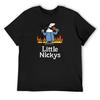 Little Nickys T-Shirt for a Boy Fashion Shirts Blacks Vintage Graphic Tee T Shirts for Men Pack