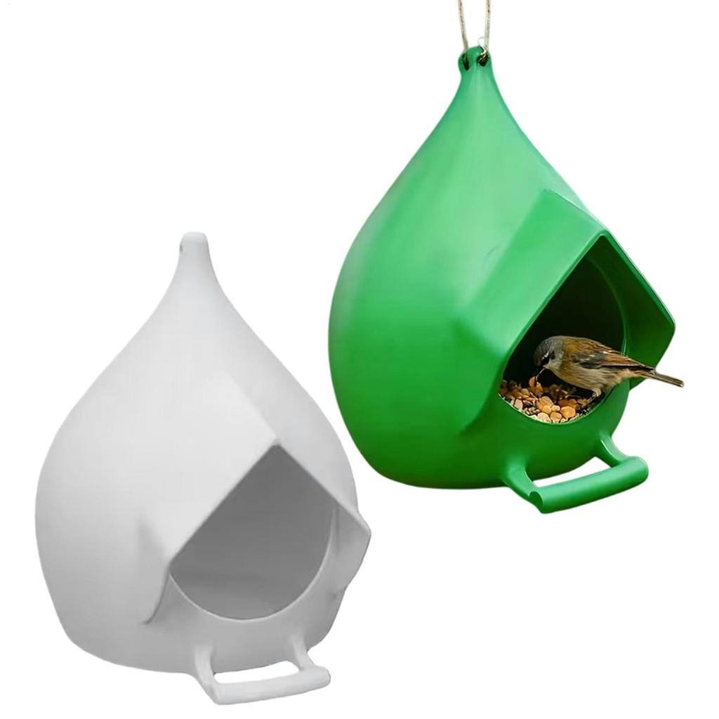Bird Feeder Outdoor Can Waterproof and Drainage Bird Feeder Outdoor Courtyard Wild Forest Eaves Feeders for Birds Rainproof Feed