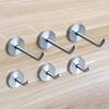 Black Stainless Steel Single Coat Hook for Cabinet, Door, Bathroom, and Kitchen