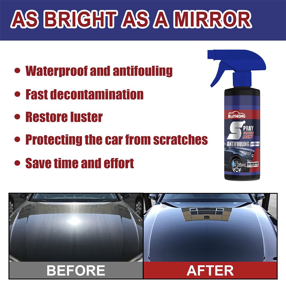 Quick Coat HGKJ S12 Flüssige Nano-Keramik-Autobeschichtung, Autolack-Politurwachs-Spray, hydrophobe Anti-Kratz-Schutzfolie, Erneuerung