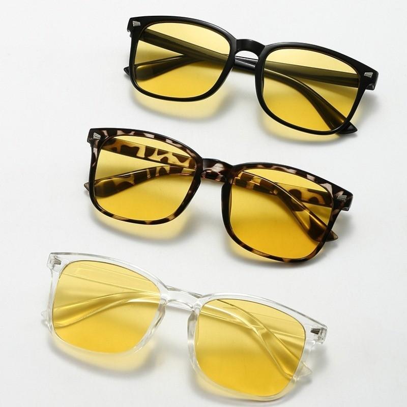 

3PCS New Square Anti Glare Day and Night Photochromic Driving Glasses for Men Sunglasses for Drivers Goggles for Women