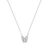 Butterfly Full Diamond Necklace Light Luxury Fashion Pendant Personality Niche Design Temperament Collarbone Chain Ins