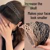Women's Stylish Wide Mesh Headband for Washing Face and Managing Hair