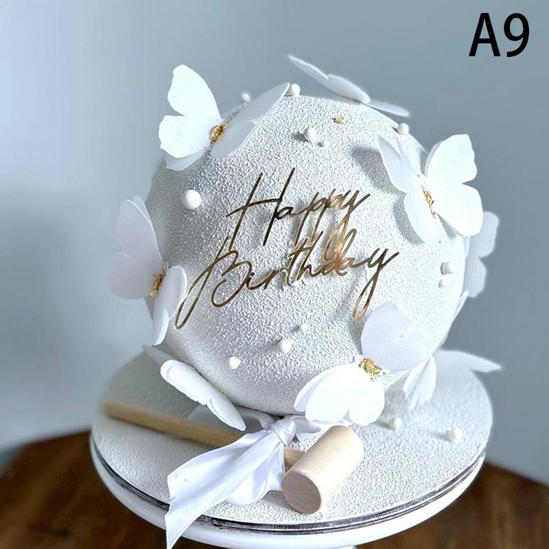 Narozeninové ozdoby na dort Narozeninová dívka Akryl Dětská narozeninová oslava Ozdoba na dort Dárek na Baby Shower Dezertní dekorace