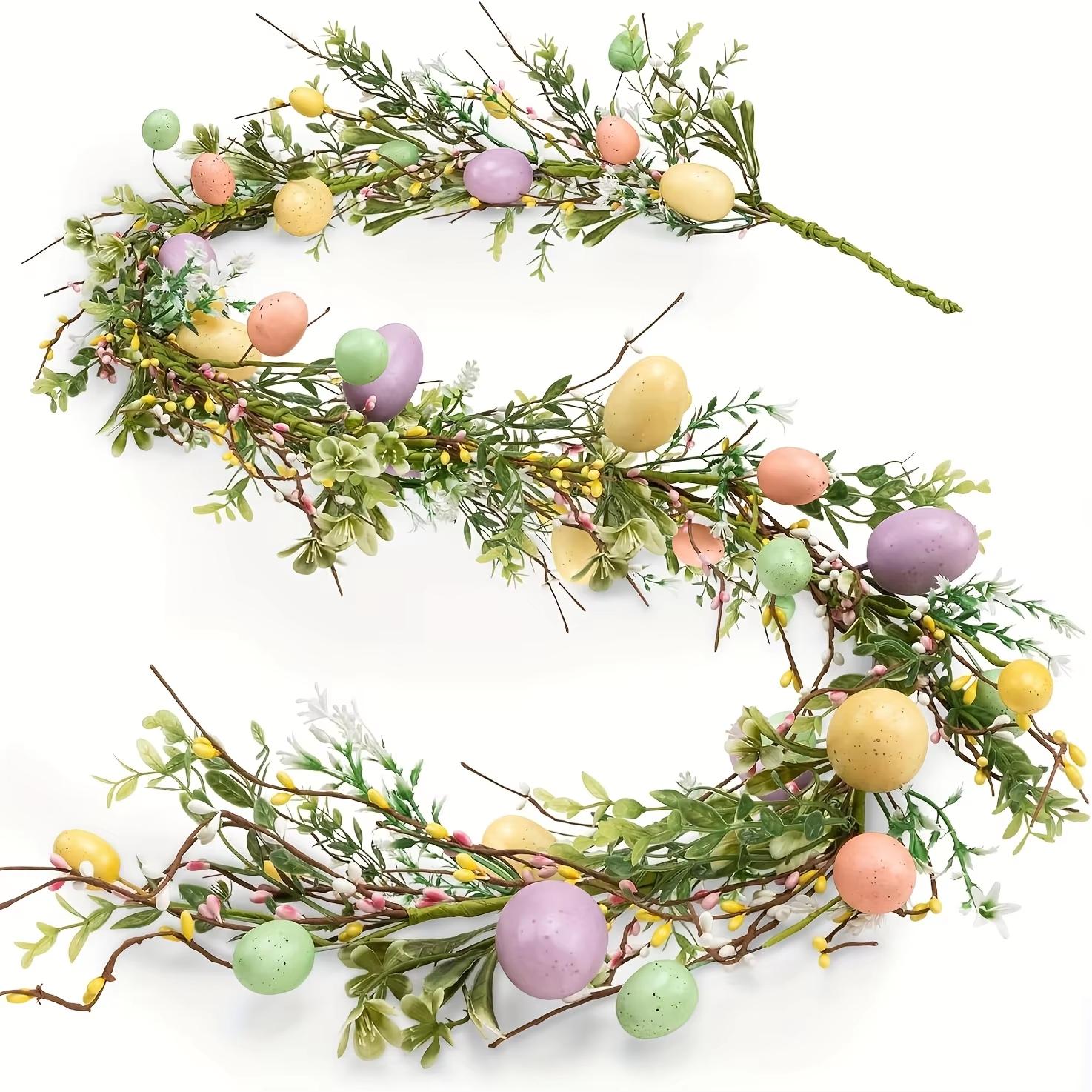 

Colorful 5.9ft Artificial Easter Egg Wreath - Rustic Spring Vine Decoration for Holiday & Table Centerpiece, Decoration, 1pc різнокольоровий