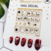 Adesivi di Bellezza Nuovi Ornamenti per Nail Art Natalizi Pupazzo di Neve Regalo di Natale Adesivi per Nail Art Adesivi 3D per Unghie