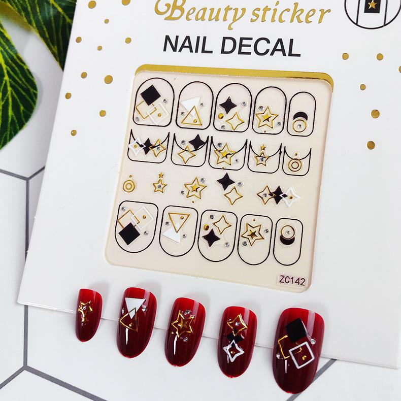 Adesivi di Bellezza Nuovi Ornamenti per Nail Art Natalizi Pupazzo di Neve Regalo di Natale Adesivi per Nail Art Adesivi 3D per Unghie