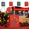 Christmas Theme Gift Paper Bags with Handles Kraft Paper Bags for Holiday Party Favors and Gift Packaging Reusable Design