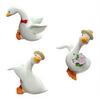 3Pcs/Set Goose Pot Huggers for Planters, Climbing Cartoon Animal Flower Pot Hugger, Resin Hanging Plant Decorations for Pots, Garden Patio Fence Lawn